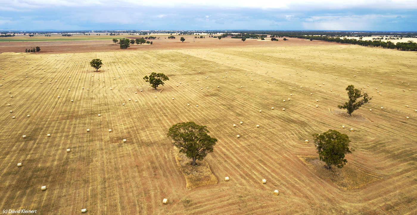 David Kleinert Photography | Hay bales and storm